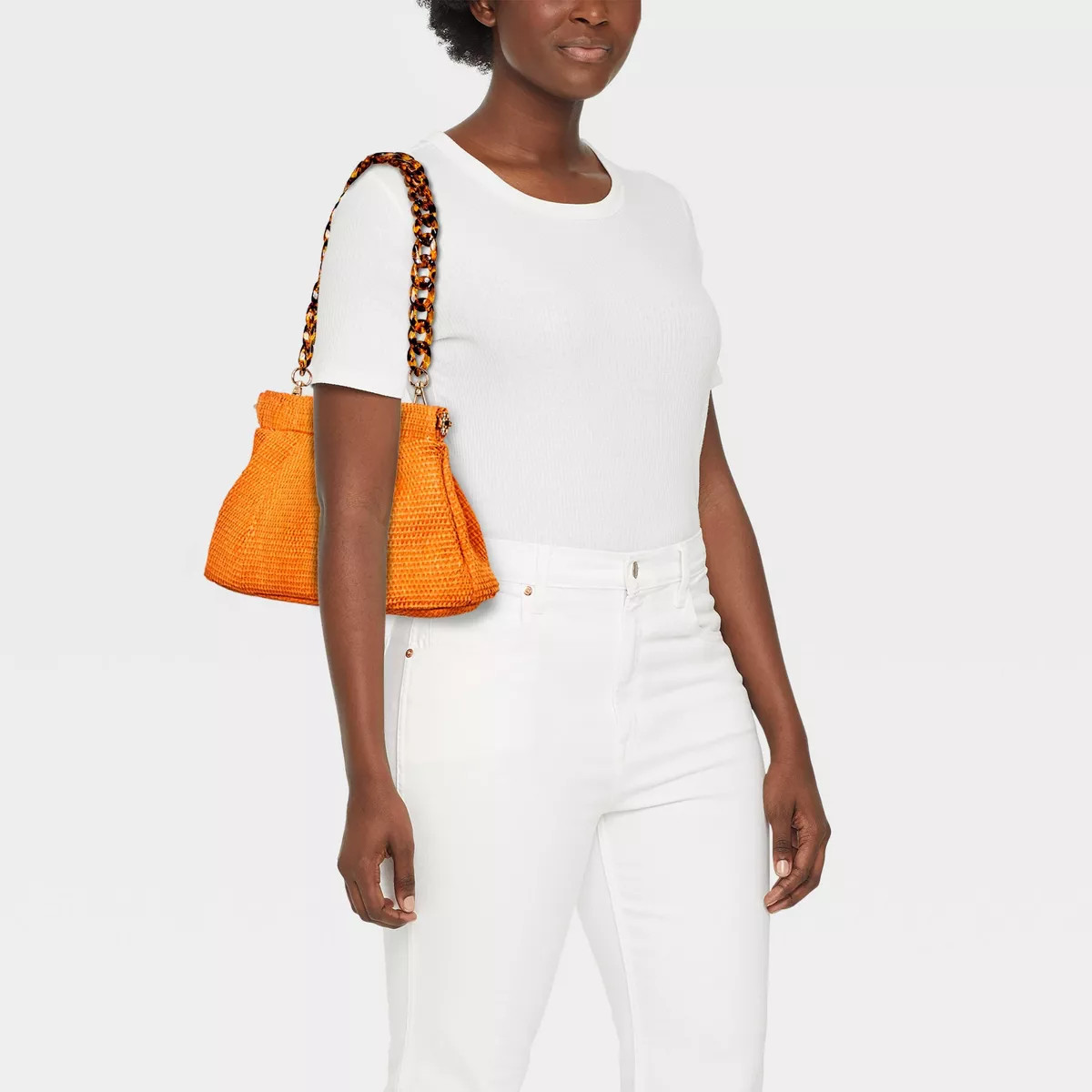 Straw Facile Frame Clutch - A New Day™ | Target