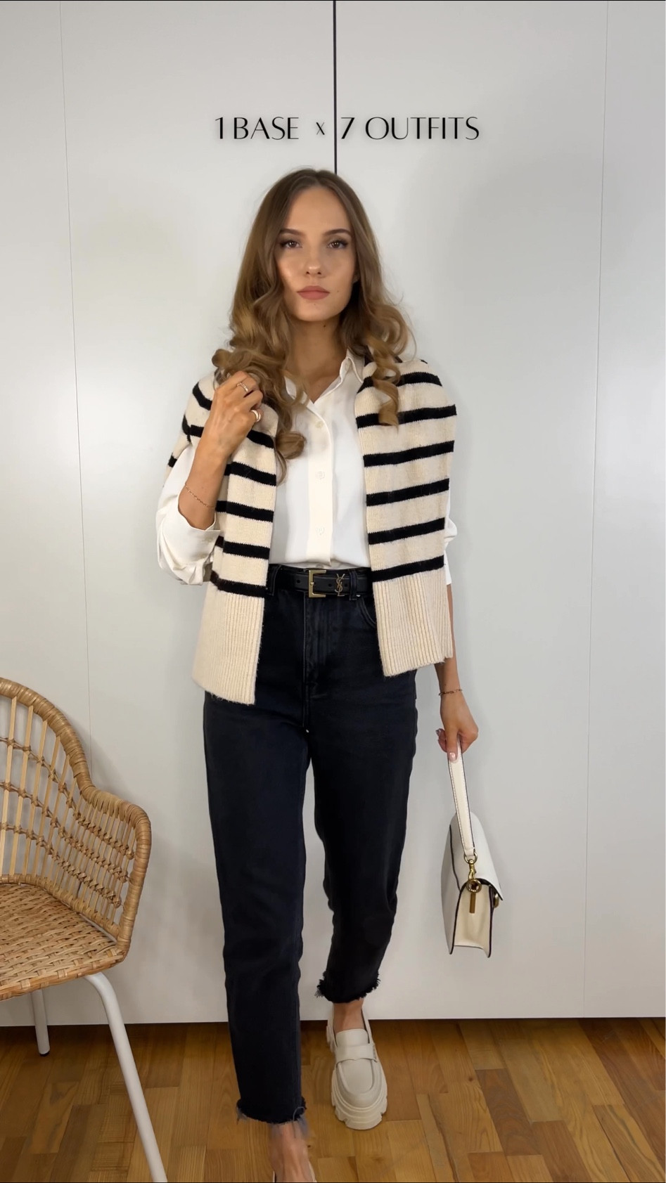 [look 5] 1 base • 7 outfits — today I’m styling a cream shirt and black mom jeans as my base outfit and finishing up each look with coats, blazers and accessories.

#LTKshoecrush #LTKeurope #LTKstyletip