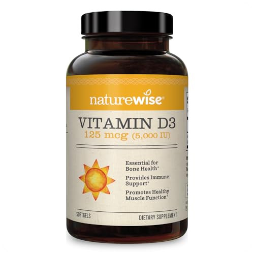 NatureWise Vitamin D3 5000iu (125 mcg) 1 Year Supply for Healthy Muscle Function, and Immune Supp... | Amazon (US)