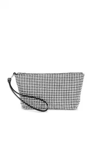 Heiress Wristlet Zip Pouch in White | Revolve Clothing (Global)
