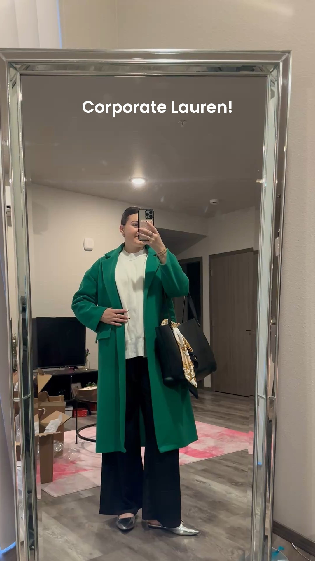 What I wore to a long day of work! This outfit lasted me 11 hours and I did not feel uncomfortable AT ALL 😮‍💨

I’m wearing a S sweater, L coat and pants with size 9 flats

#LTKStyleTip #LTKootd #LTKWorkwear