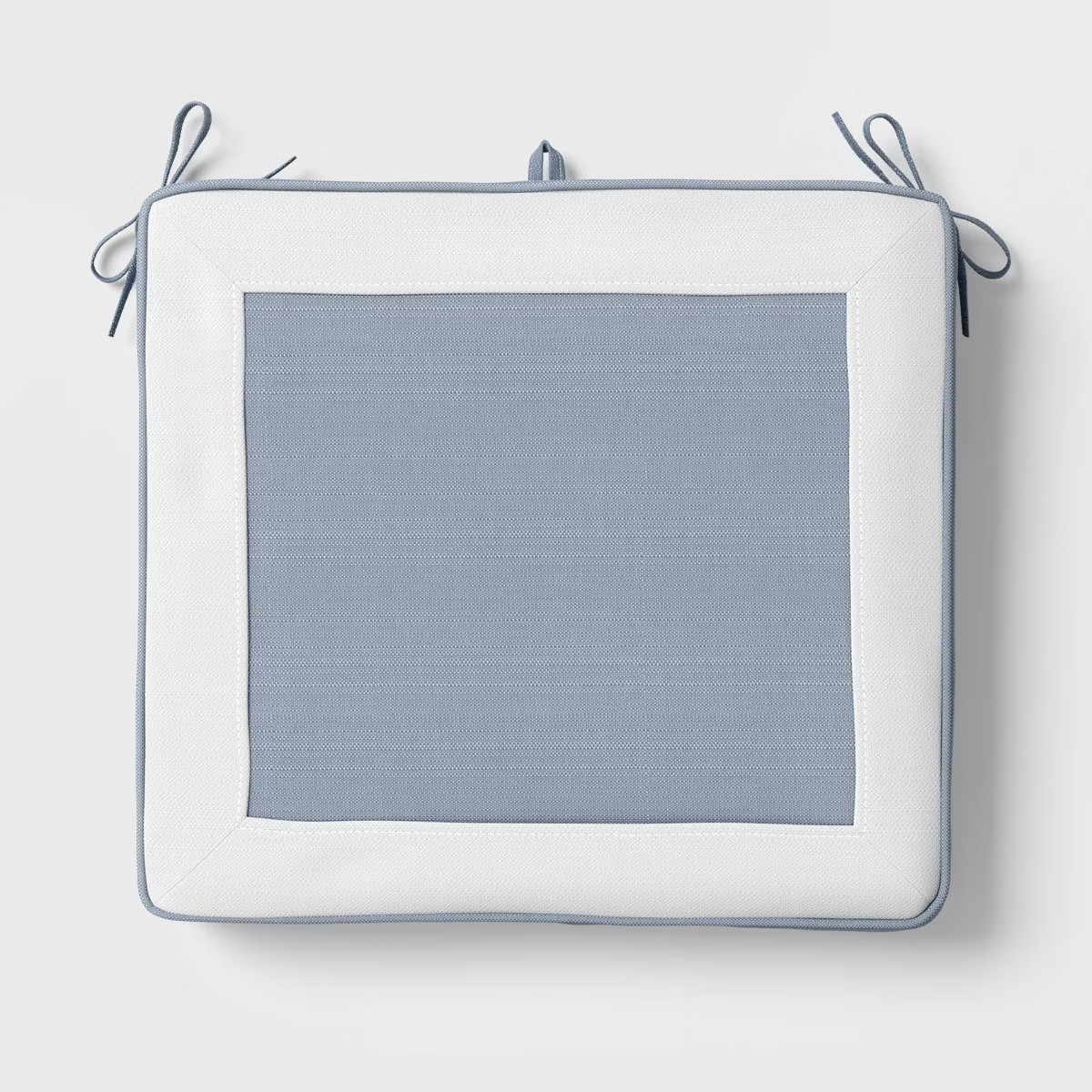 Thick Border Outdoor Folding Chair Seat Cushion Slate Blue/Cream - Threshold™ designed with Stu... | Target