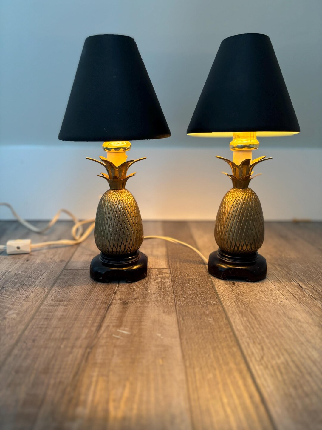 Mid-century Hollywood Regency Brass Pineapple Lamps - Etsy | Etsy (US)