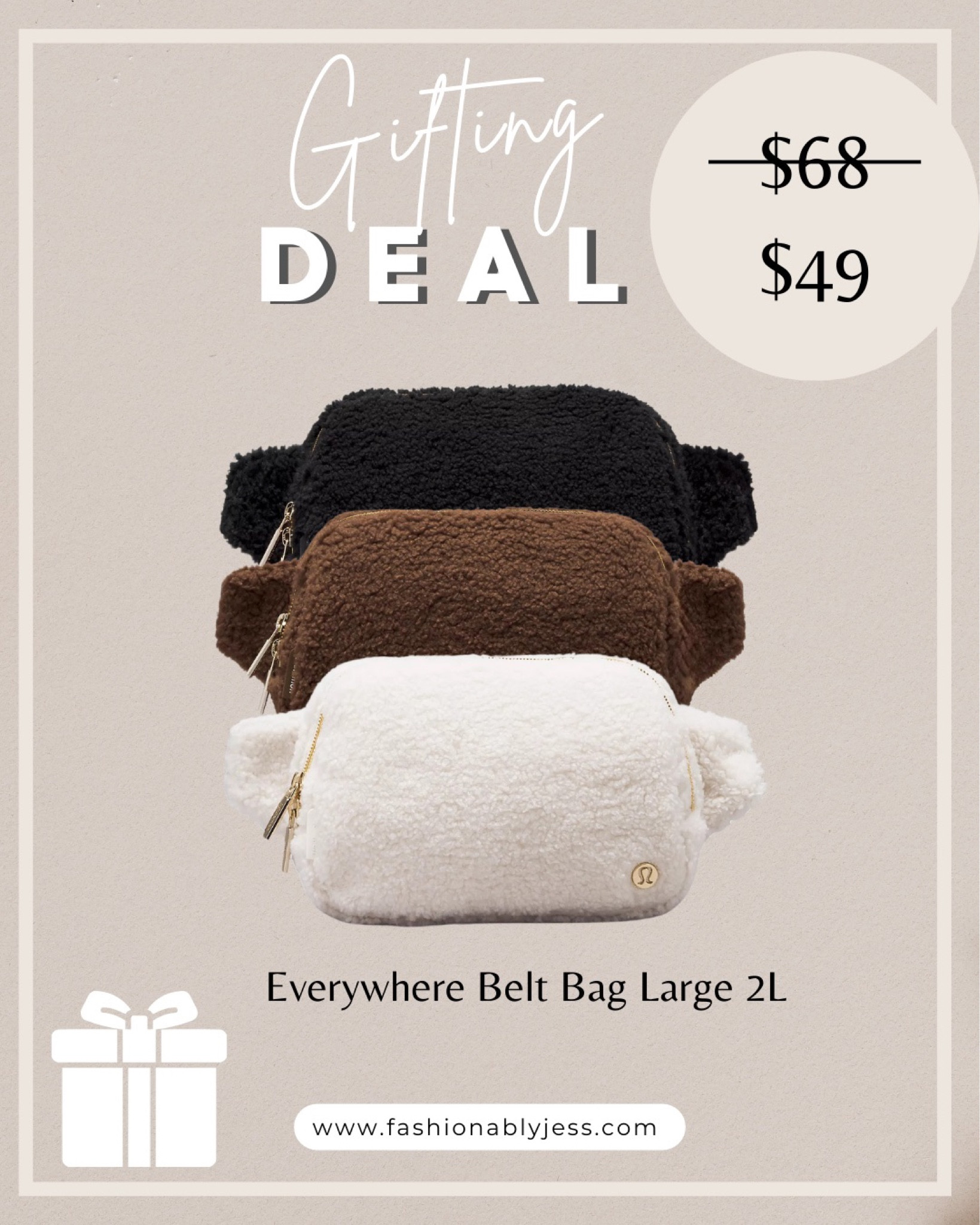 Loving these new fleece belt bags from lululemon now on SALE! Gift for her 

#LTKsalealert #LTKGiftGuide #LTKfindsunder50