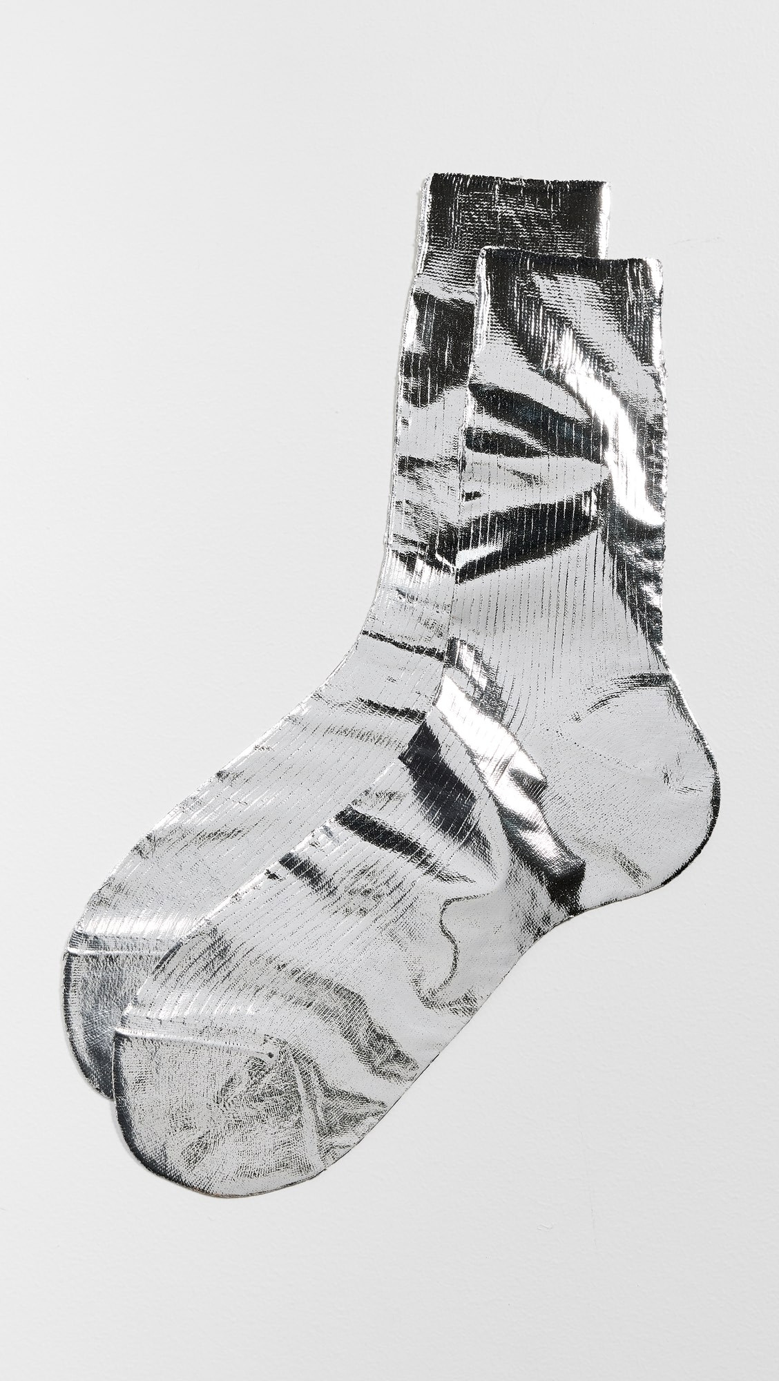 One Ribbed Laminated Socks | Shopbop
