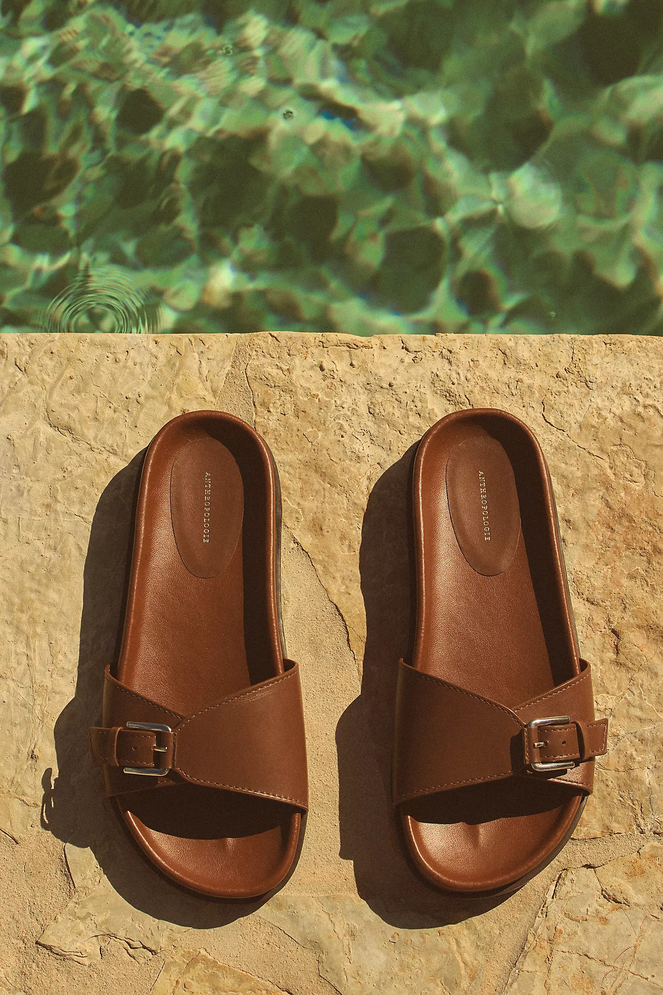 By Anthropologie Buckle Slide Sandals | Anthropologie (US)