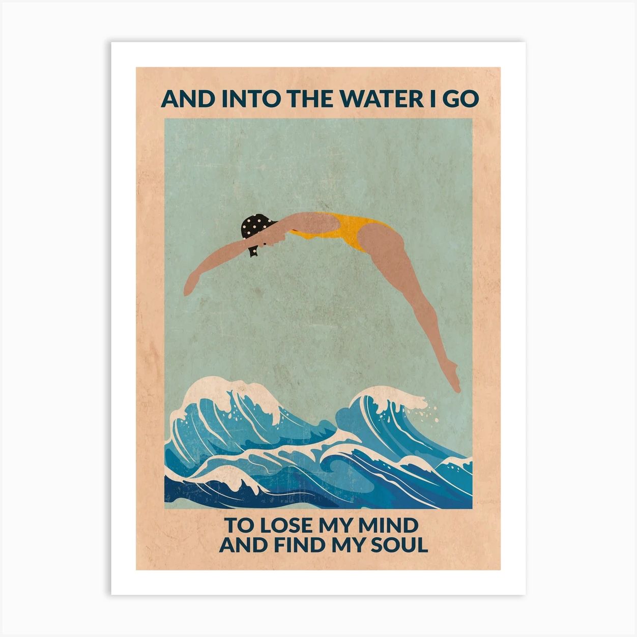 Into The Water I Dive Art Print | Fy! (UK)