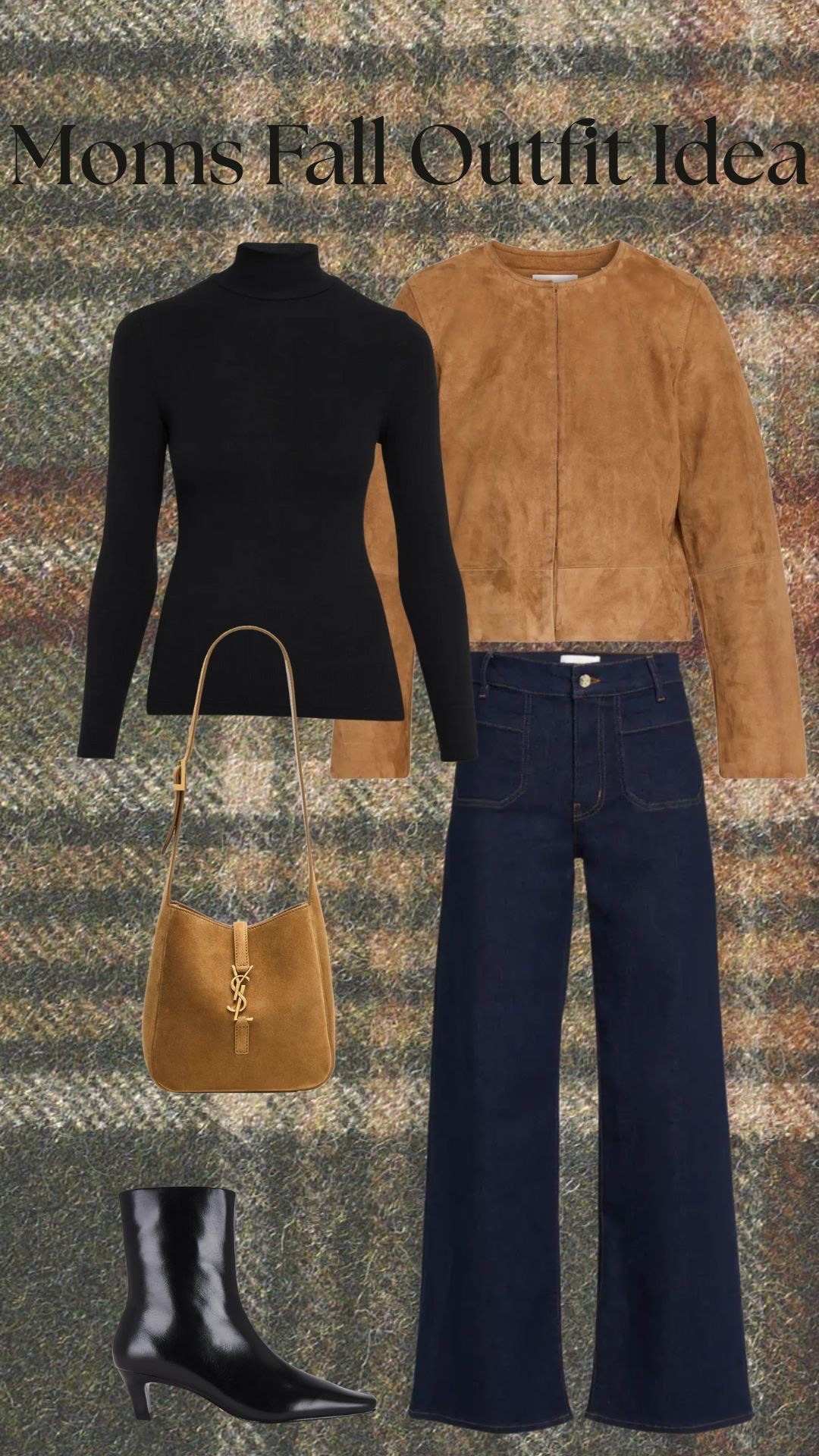 Mom’s Fall Outfit Idea!
Black Turtleneck, Black Booties, Suede Jacket, Suede Bag, Le Slim Frame Jeans!

#LTKShoeCrush #LTKStyleTip #LTKSeasonal