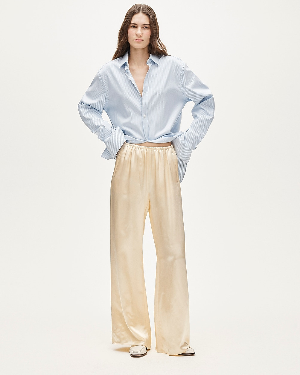 Petite Cosmo pant in luster charmeuse | J. Crew US