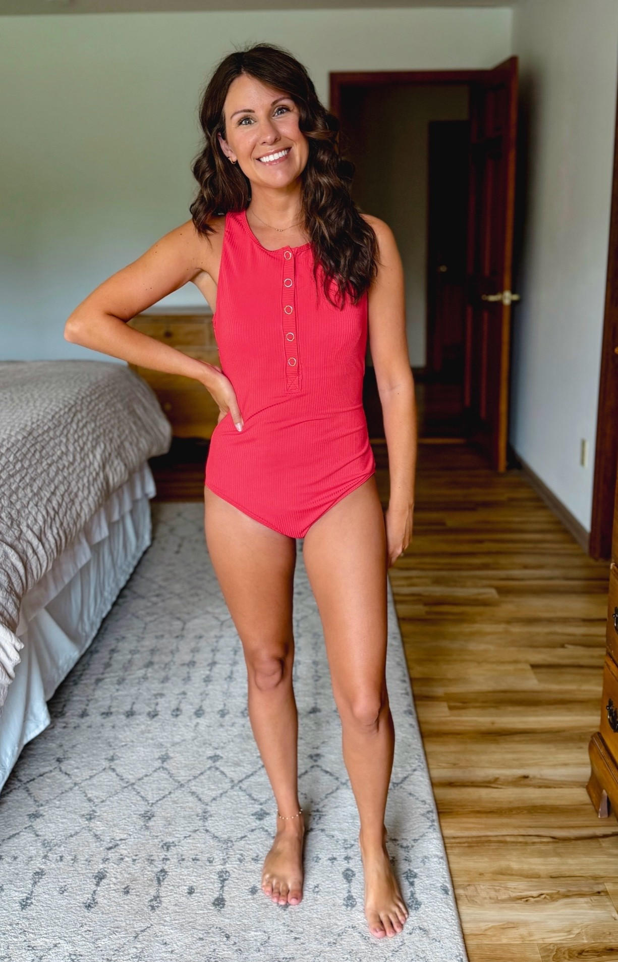 size small! An XS would fit better. Cute and nursing friendly.

#LTKSwim #LTKPetite #LTKSeasonal