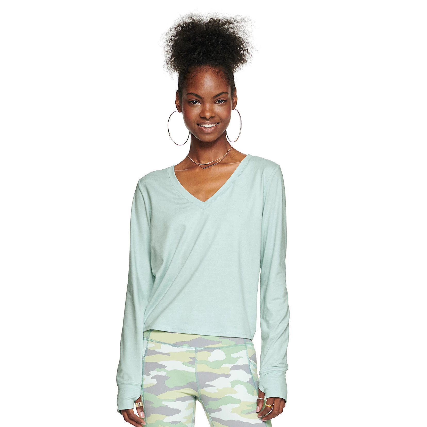 Juniors' SO® Sporty Twist Back Tee | Kohl's