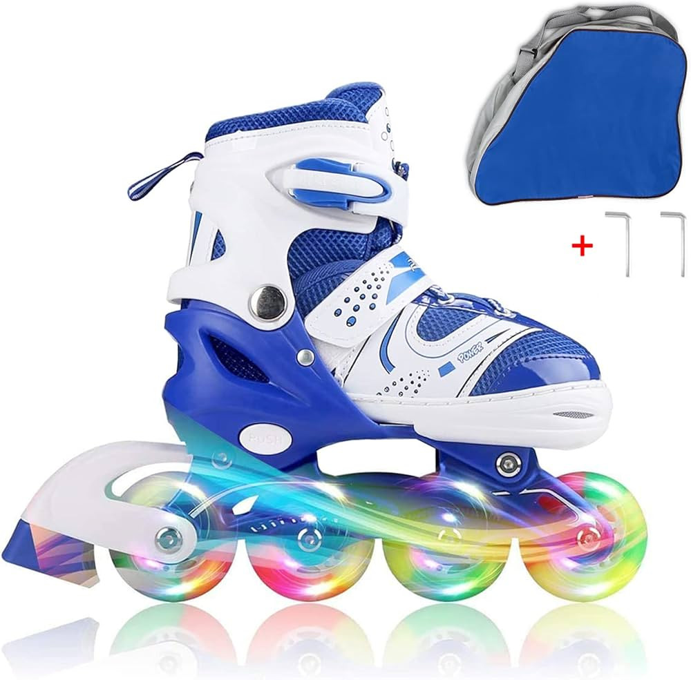 JIFAR Adjustable Inline Skates for Kids,Youth Rollerblades with Full Light Up Wheels,Roller Blade... | Amazon (US)