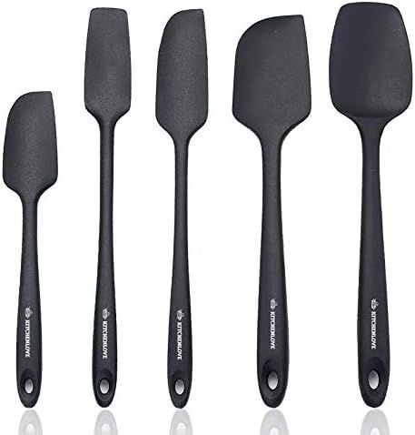 Amazon.com: KITCHENLOVE Premium 600°F Heat Resistant 5 Piece Silicone Spatula Set for Baking, Co... | Amazon (US)