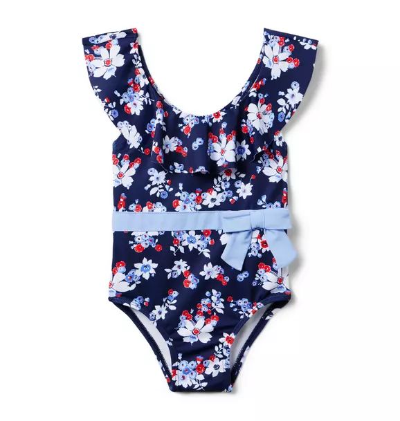 Recycled Floral Ruffle Swimsuit | Janie and Jack