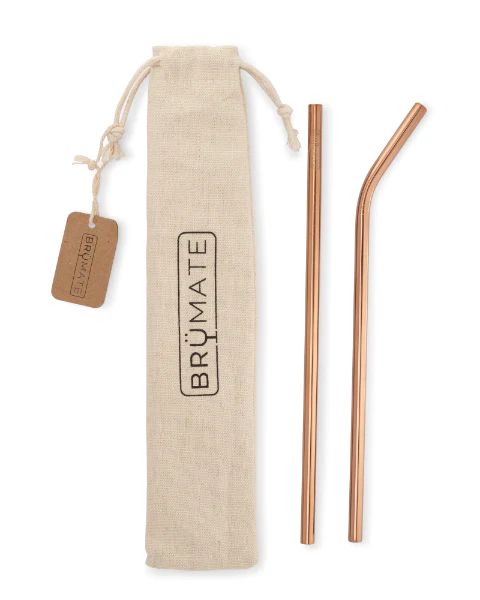 Stainless Steel Reusable Straws | BruMate