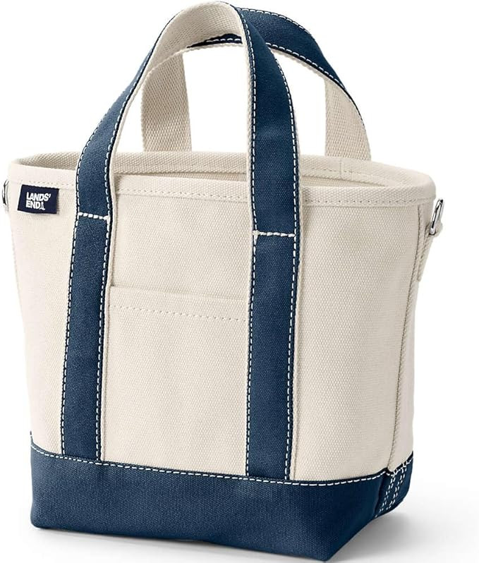 Lands' End Open Top Canvas Tote Bag | Amazon (US)