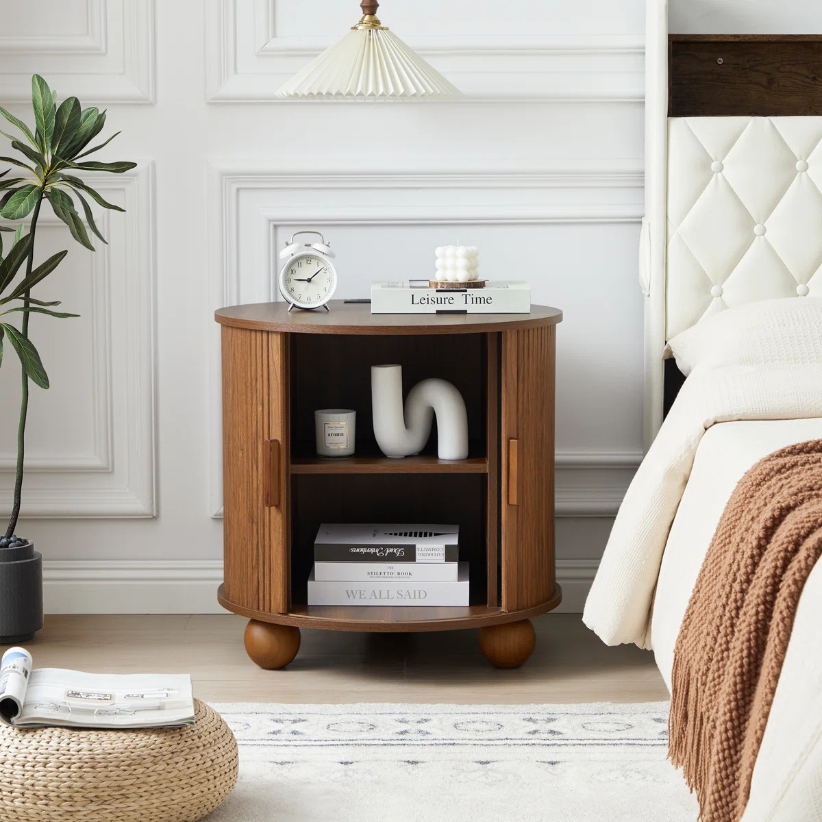 End Table With Storage And Charging Station | Wayfair North America