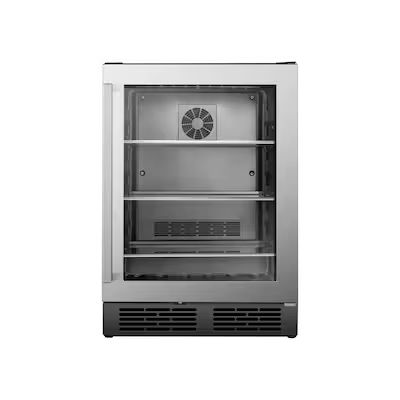 Hisense  23.43-in W 140-Can Capacity Stainless Steel Freestanding Dual Zone Cooling Beverage Ref... | Lowe's
