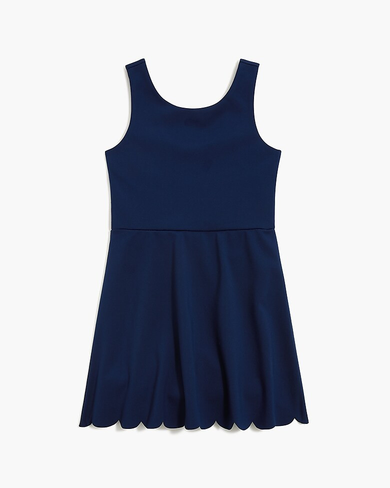 Girls' active dress with scalloped hem | J.Crew Factory