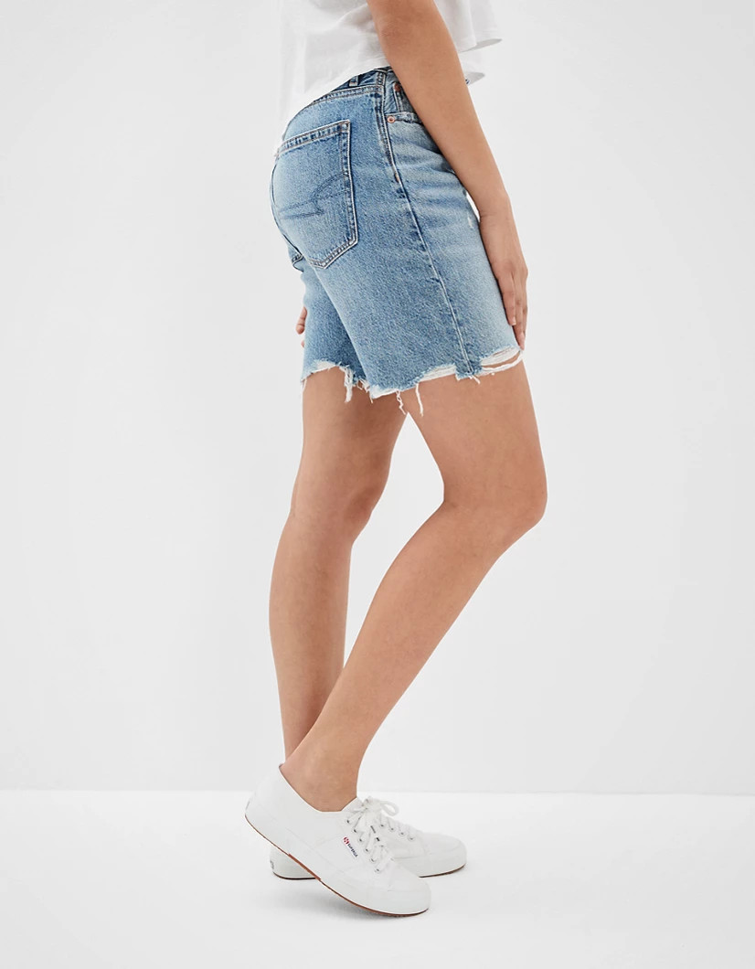 AE Low-Rise Denim Skater Short | American Eagle Outfitters (US & CA)
