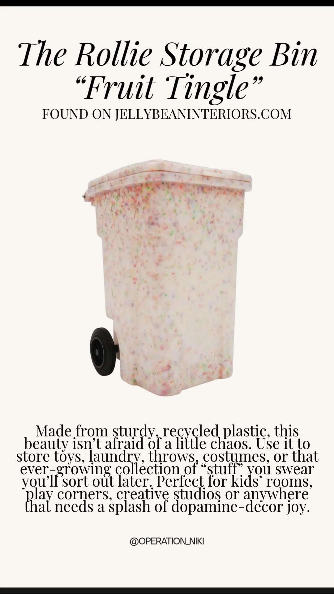 The Rollie Storage Bin in “Fruit Tingle” is such a fun and functional addition to my home. 🍎✨ I love using this vibrant piece as a trash can to keep things organized while adding a pop of color to the room.

It is a stylish way to handle the everyday mess without sacrificing the aesthetic of your space. 🌈🗑️

Follow for more @OPERATION_NIKI on IG, TikTok, & Facebook

#RollieStorage #HomeDecor #OrganizationHacks #ColorfulHome #AmazonFinds #OperationNiki #HomeRefresh #InteriorDesign #TrashCan #HomeStyle #RoomReset #StorageSolutions 

 

#LTKHome