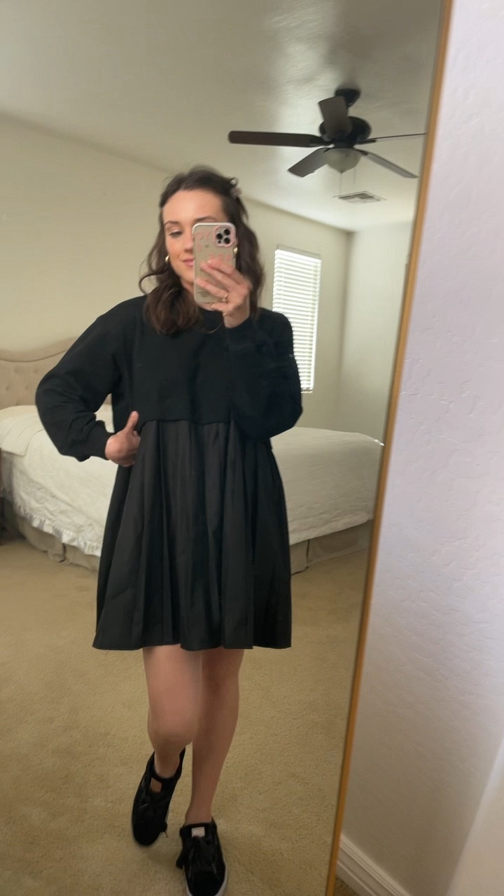 What a cute and comfortable dress?! I wore this to church! An A+ Amazon purchase! 🖤

#LTKSeasonal #LTKfindsunder100