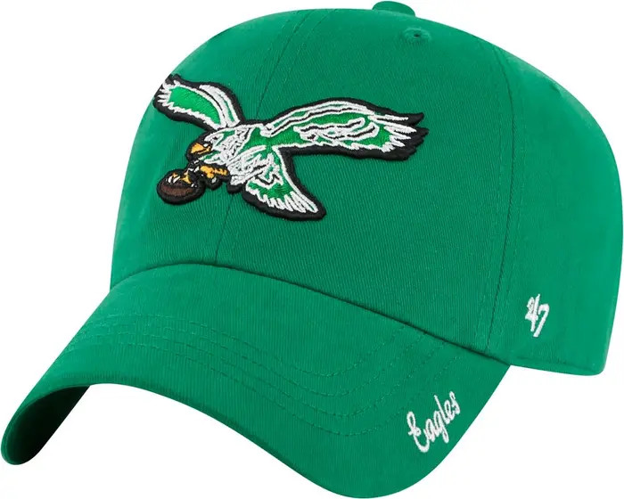 Women's '47 Kelly Green Philadelphia Eagles Miata Clean Up Legacy Adjustable Hat | Nordstrom