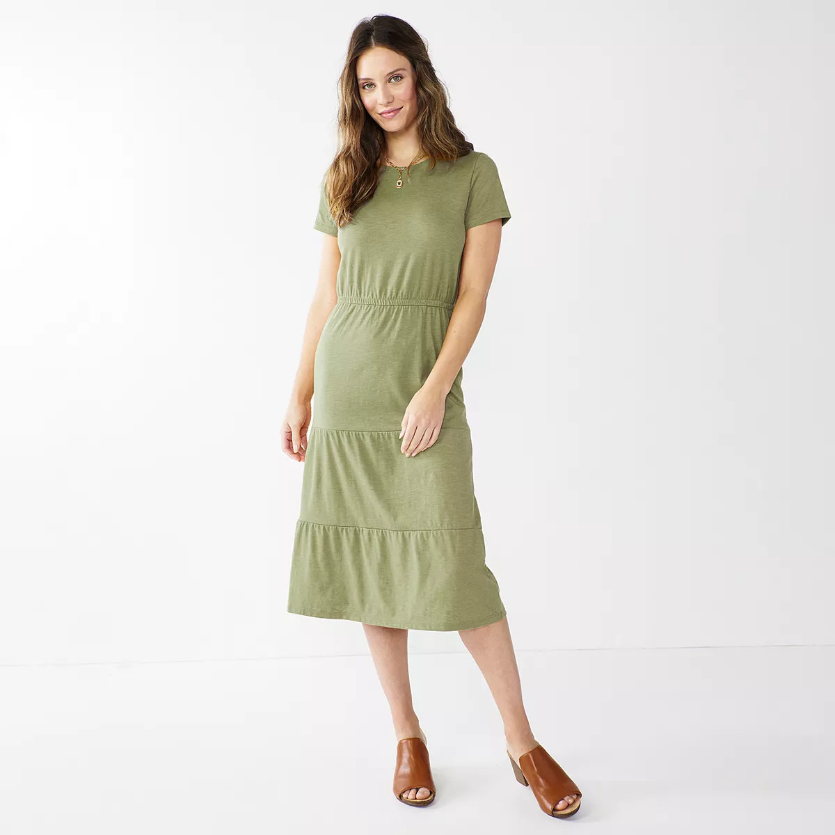 Women's Sonoma Goods For Life® Tiered T-Shirt Dress | Kohl's