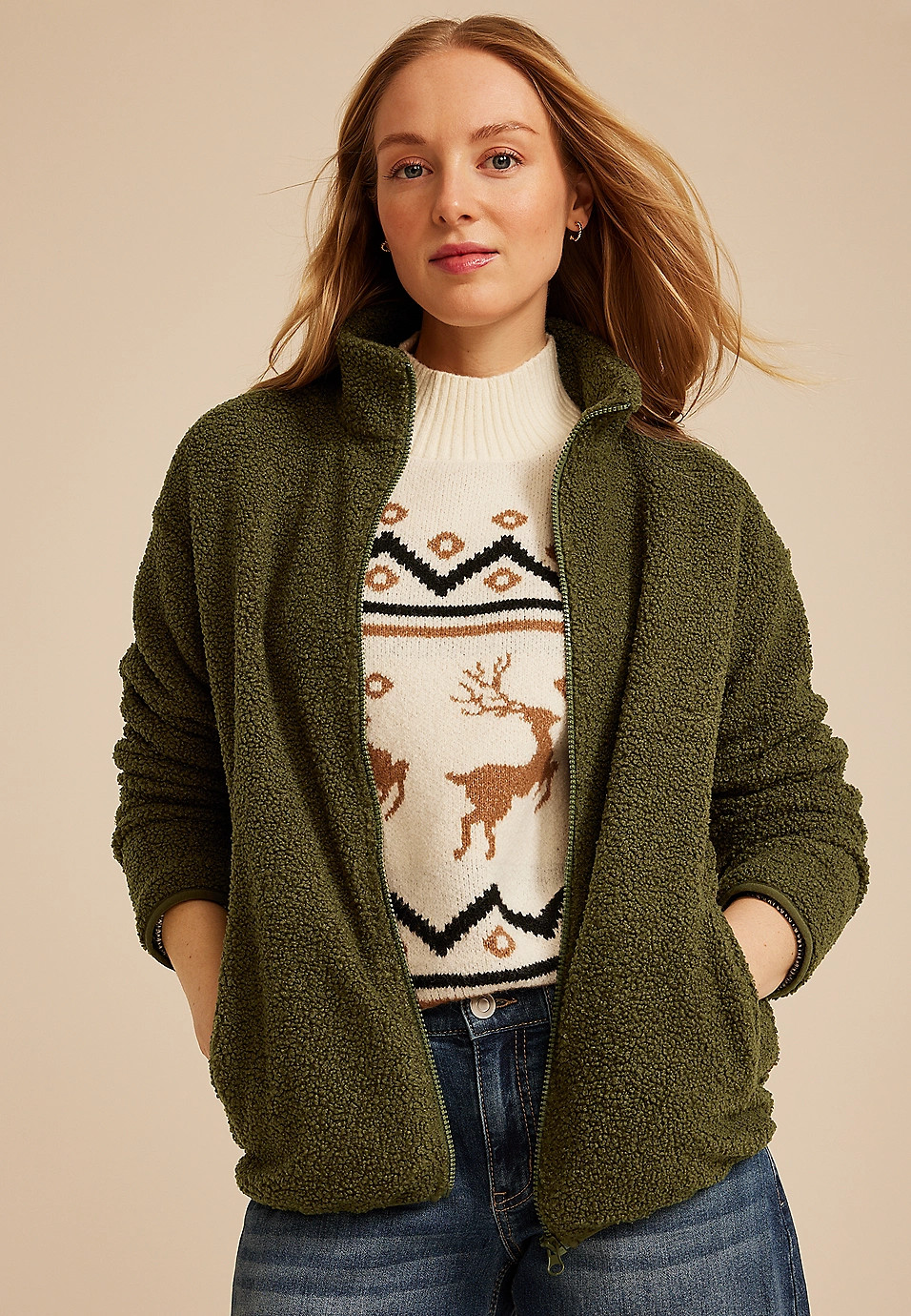 Curly Sherpa Jacket | Maurices