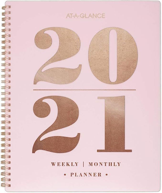 Academic Planner 2020-2021, AT-A-GLANCE BADGE Weekly & Monthly Planner, 8-1/2" x 11", Large, Badg... | Amazon (US)