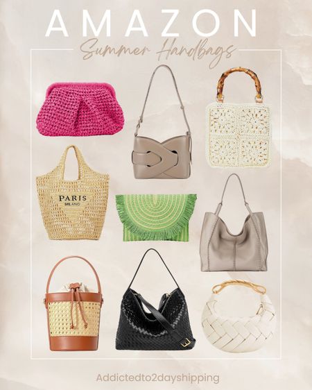 AMAZON- Summer Handbags

Trendy handbags, must have summer handbag, leather handbag, crochet handbag, rattan handbag, straw handbag, straw clutch, pink clutch, green clutch, taupe leather shoulder handbag, woven leather handbag, dressy handbag, casual handbag, slouchy  handbag, bucket handbag, shoulder handbag



#LTKFindsUnder100 #LTKSeasonal #LTKItBag