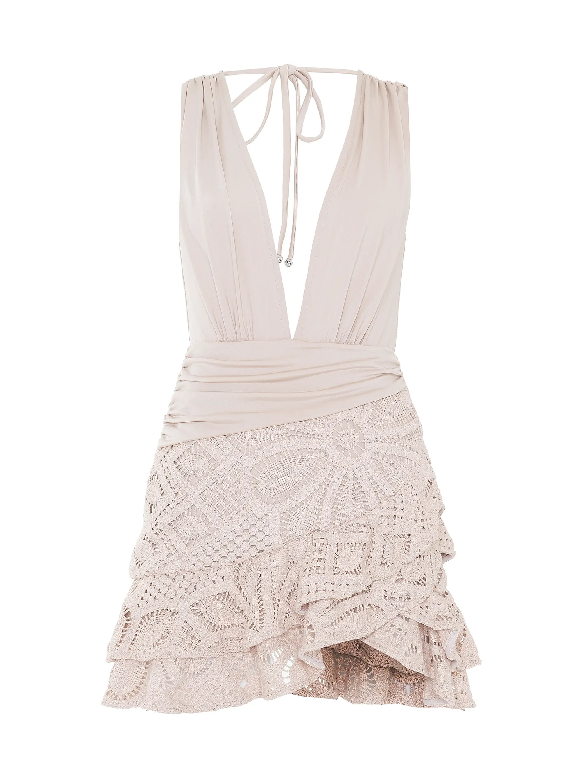 Camila Coelho Crochet Minidress | Saks Fifth Avenue