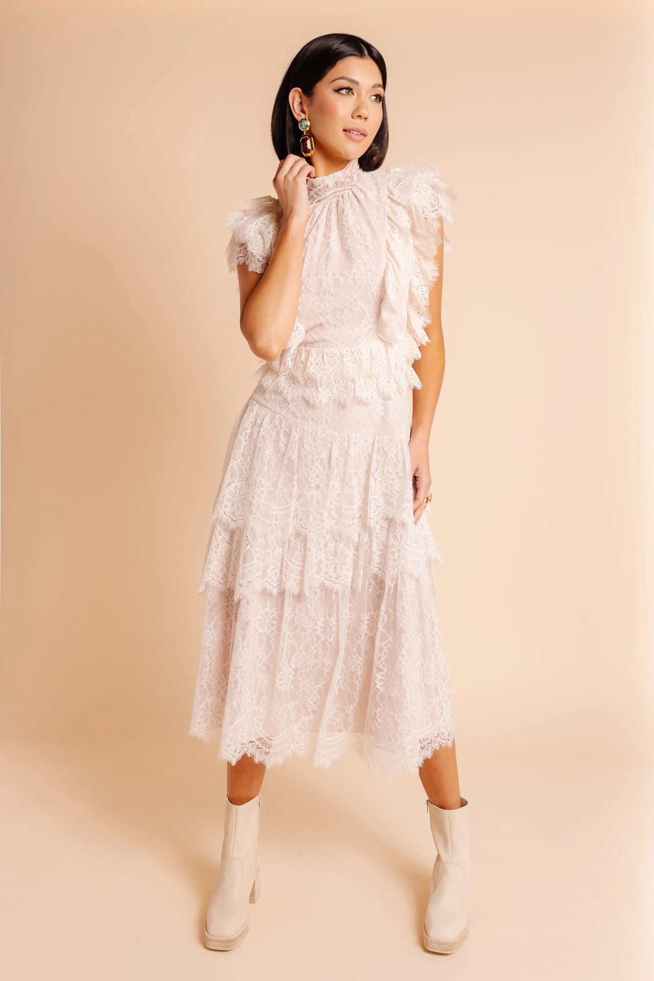 Lace Occasion Dress - Ivory | Rachel Parcell