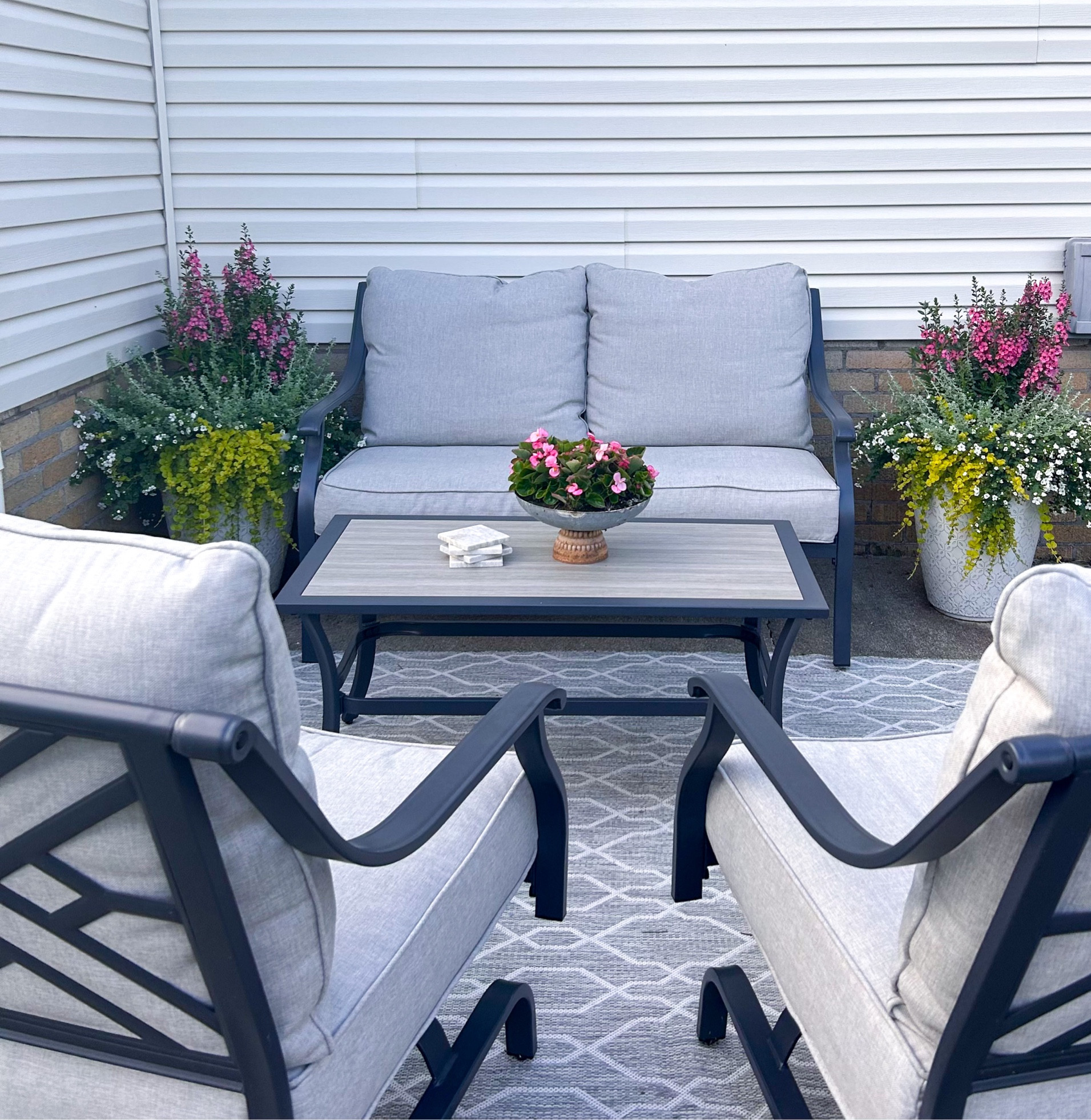 Patio refresh 😌 we’ve been spending so many summer nights on our patio since we refreshed it this year! 

Patio ideas, patio, patio furniture, affordable patio furniture, planters, planter ideas, flowers, Home finds, Home ideas

#LTKhome #LTKSeasonal #LTKsalealert