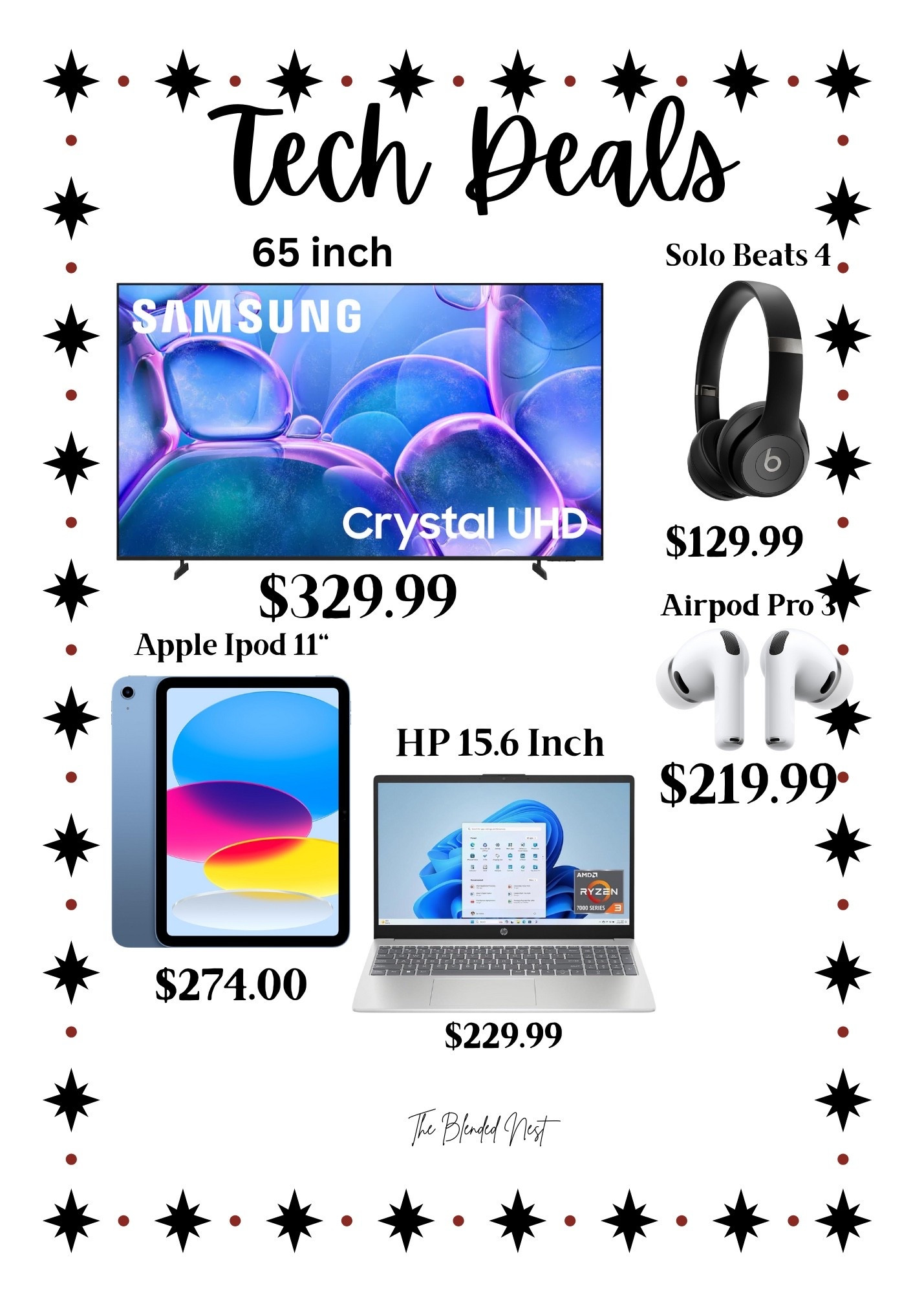 I rounded up some really good tech deals from various stores.  They’re the best prices on some of the bigger items.  

#LTKGiftGuide #LTKSaleAlert #LTKHoliday
