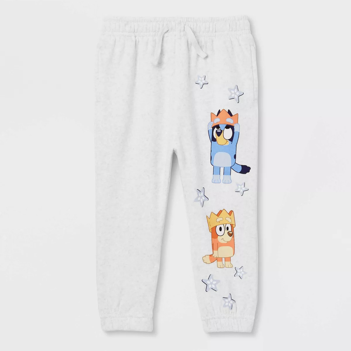 Toddler Bluey Family Fleece Pull-On Pants - Heather Gray | Target