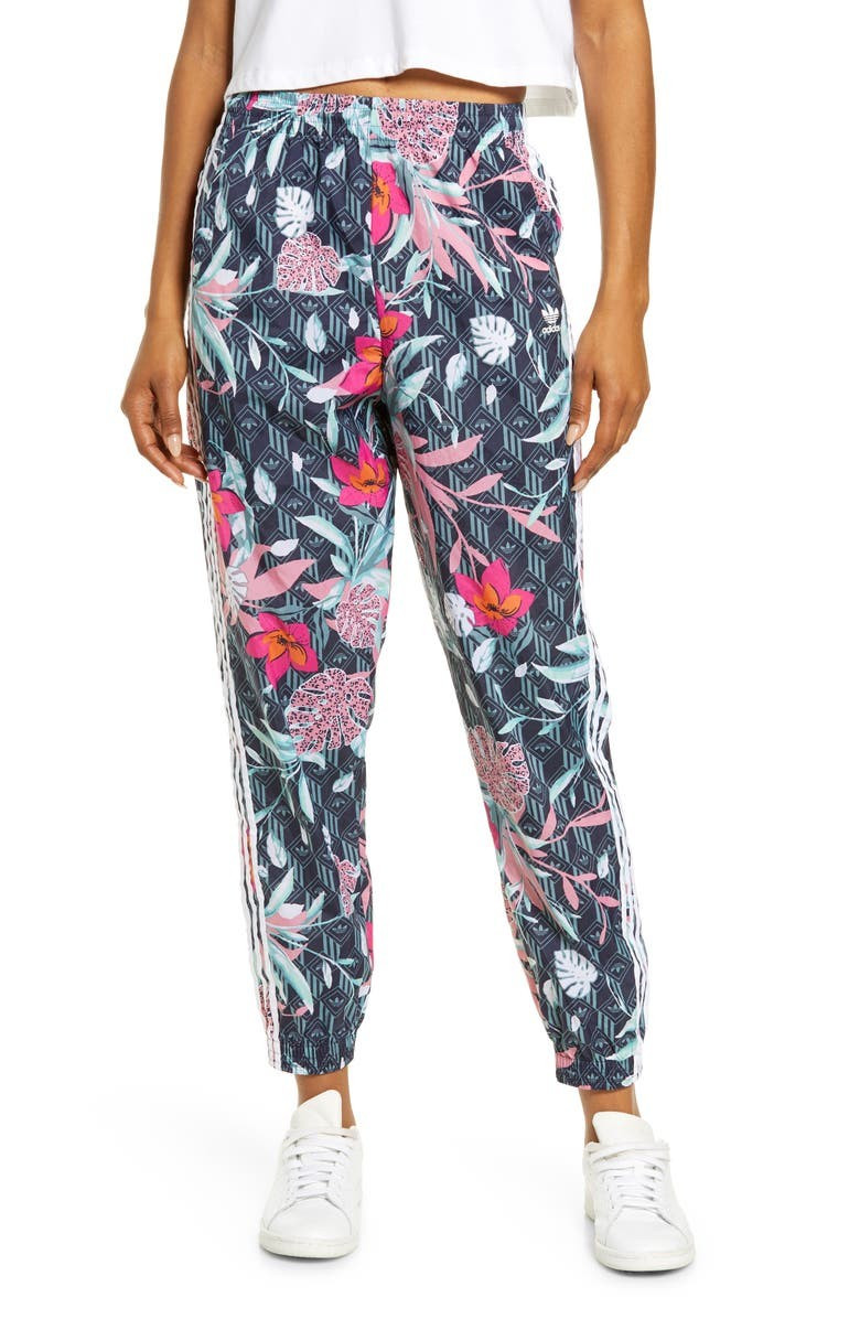 x HER Studio London Tropical Floral Track Pants | Nordstrom