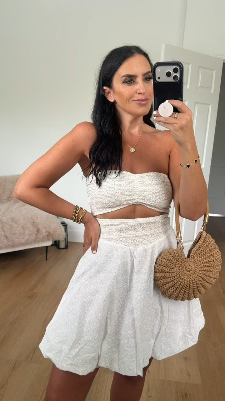 Maaji Seraphine Dress Vanilla Cream wearing size medium 