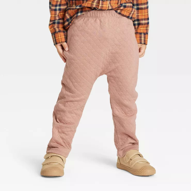 Grayson Collective Toddler Quilted Jogger Pants - Brown | Target