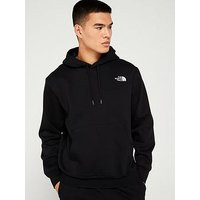 THE NORTH FACE Mens Essential Hoodie - Black, Black, Size L, Men | Very (UK)