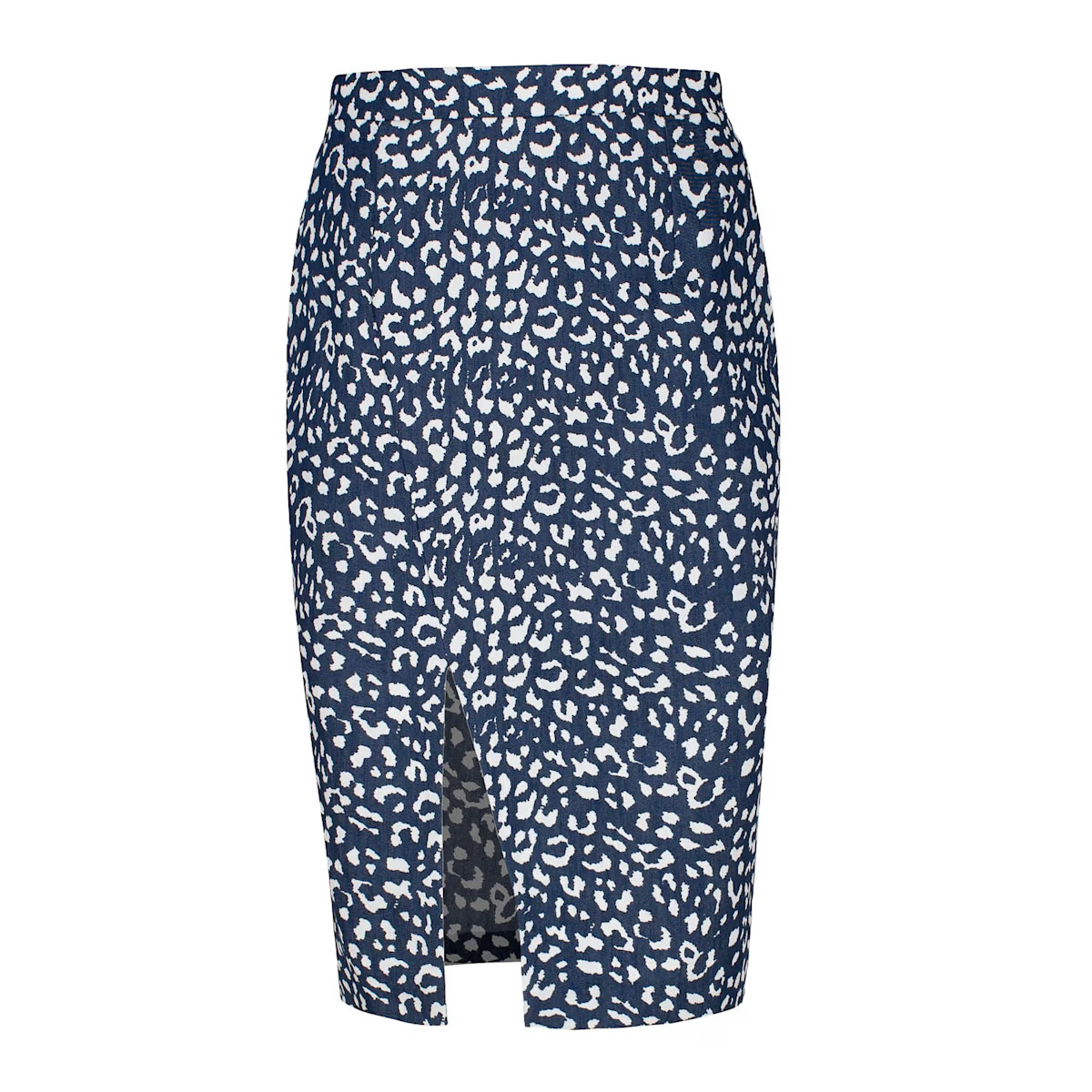 Print Gabardine Pencil Skirt | Wolf & Badger (US)