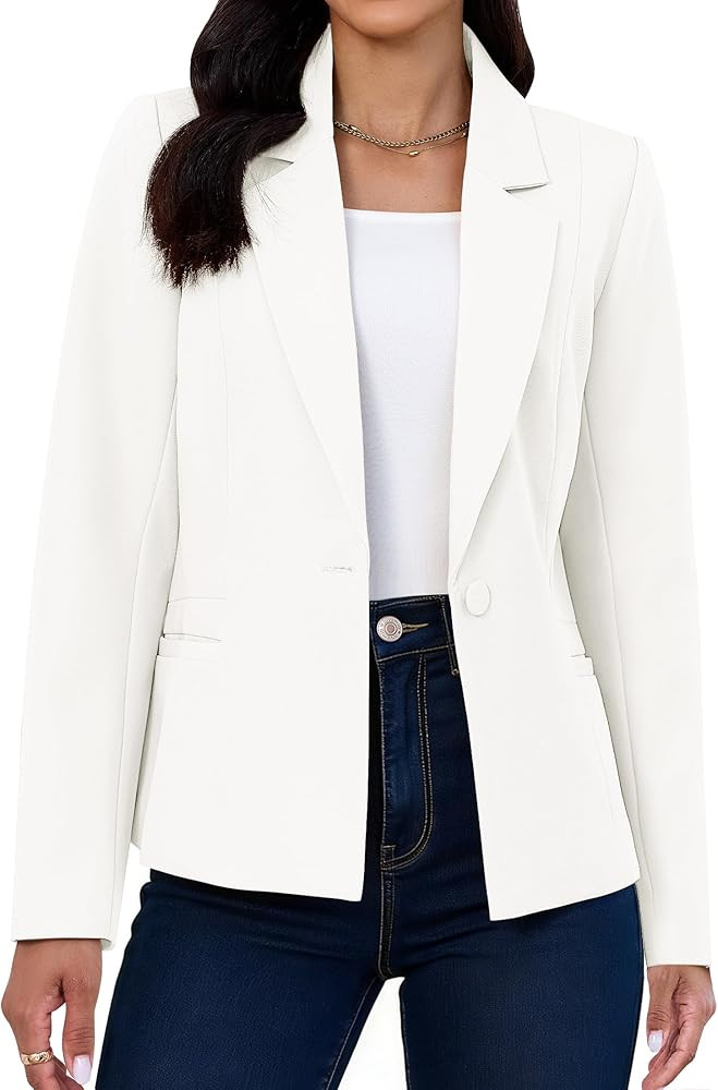 luvamia Blazers for Women Business Casual Long Sleeve Suit Jackets Professional Blazer with Pocke... | Amazon (US)