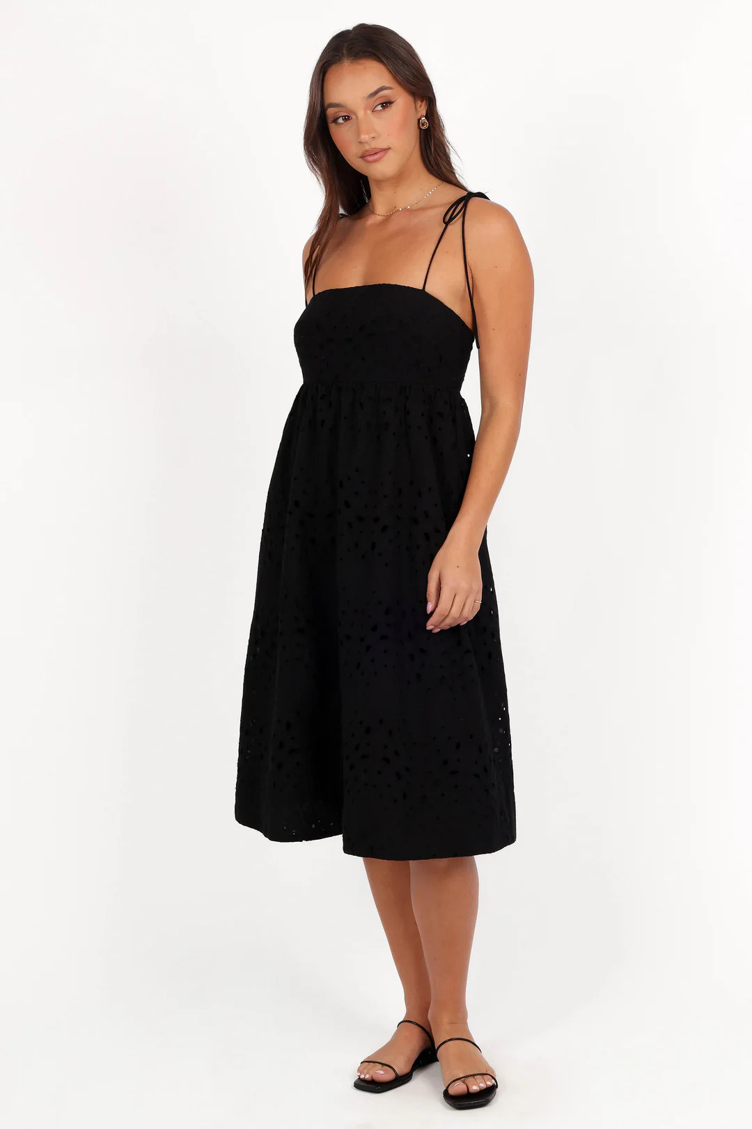 Sevara Midi Dress - Black | Petal & Pup (US)