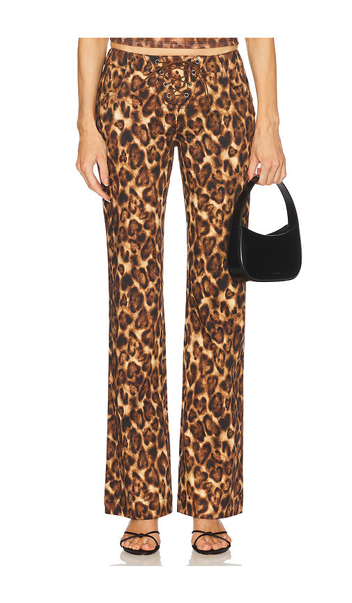 LOBA Zahara Low Rise Pants in Leopard. Size M | Revolve Clothing (Global)