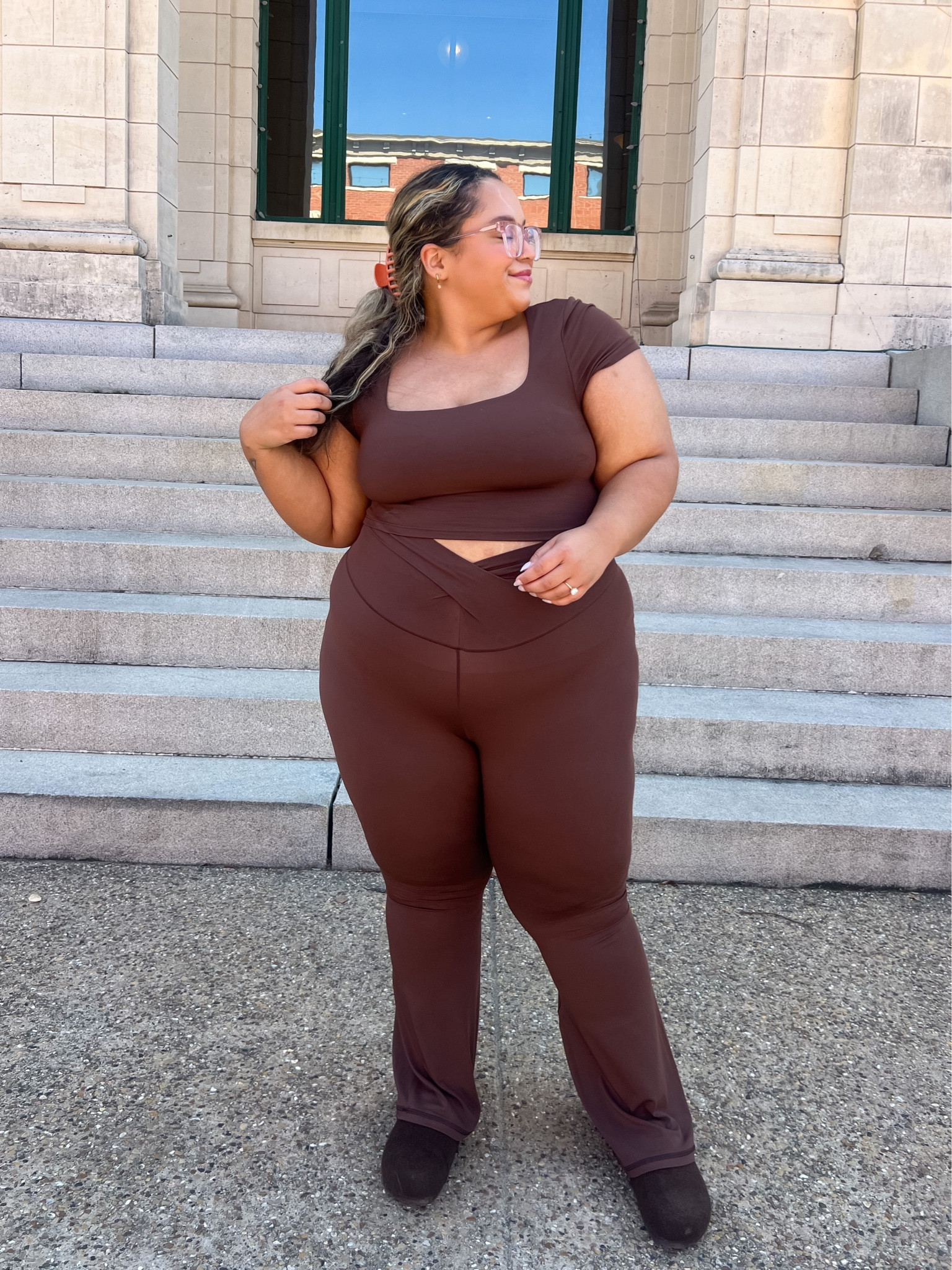 Cozy fall set 
Top XL
Leggings XL Short 
aerie, aerie set, brown set, fall 

#LTKmidsize #LTKfindsunder50 #LTKstyletip