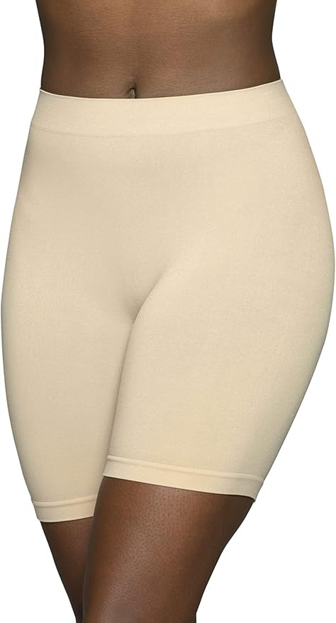 Vanity Fair Women's Seamless Slip Shapewear Shorts, No Show Look Under Dresses, Skirts & Pants | Amazon (US)