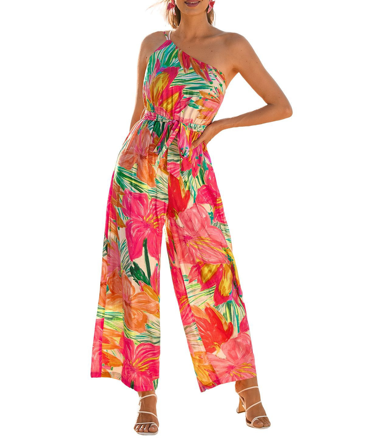 Cupshe Women's Vines Tropical Jumpsuit - Brown | Macy's