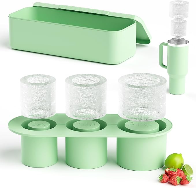 Ice Cube Tray for Tumbler Cup, Tumbler Ice Mold Compatible with 20-30-40 Oz Tumbler, Ice Cube Tra... | Amazon (US)