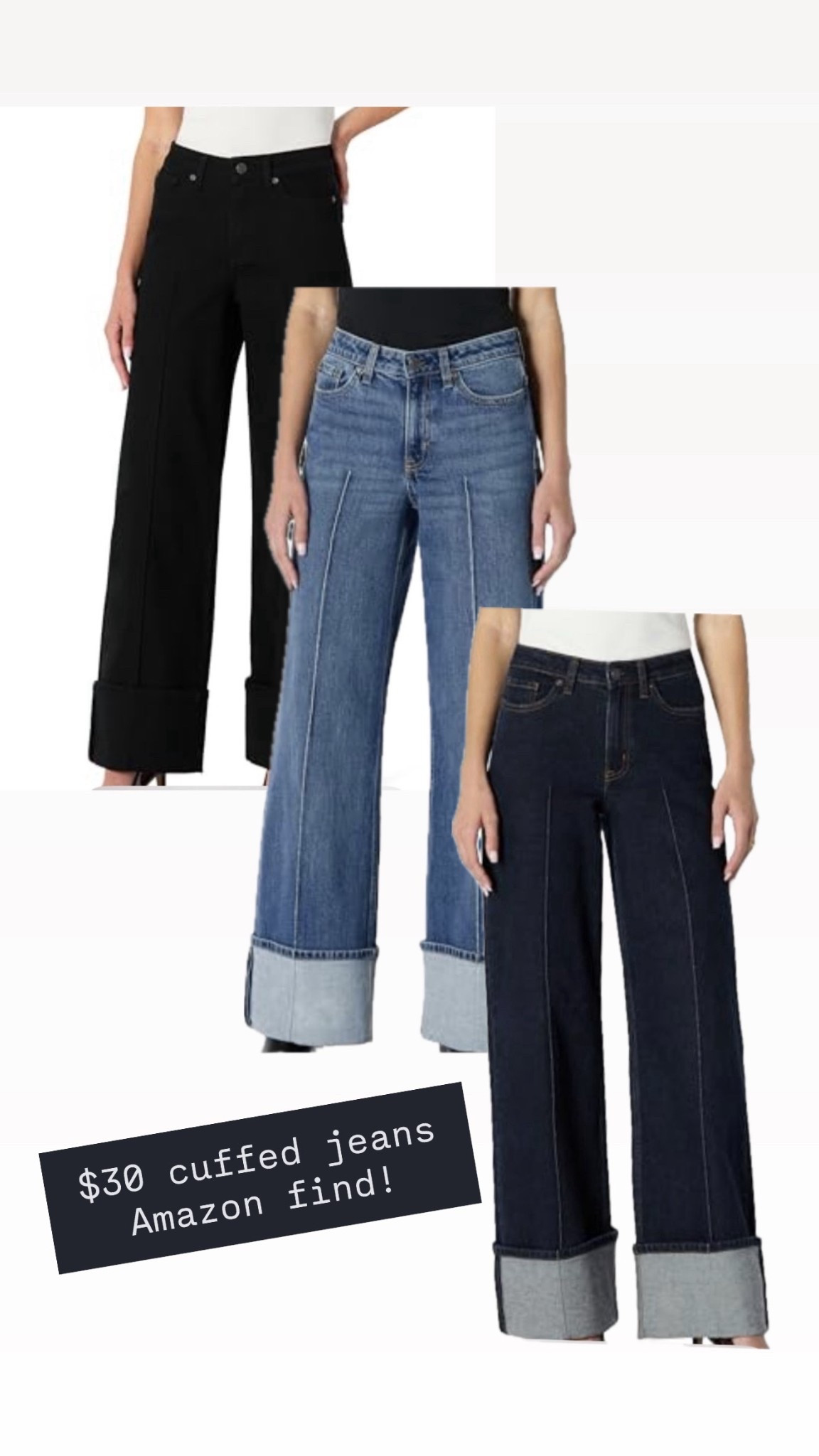 The cutest caffeine with great detailing these look exactly like designer jeans, but for only $30 and comes in several shades. 

Women women’s fashion wear to work work jeans, comfortable jeans, affordable, Amazon finds, jeans, cuff jeans affordable fashion

#LTKWorkwear #LTKmomlife #LTKFindsUnder50