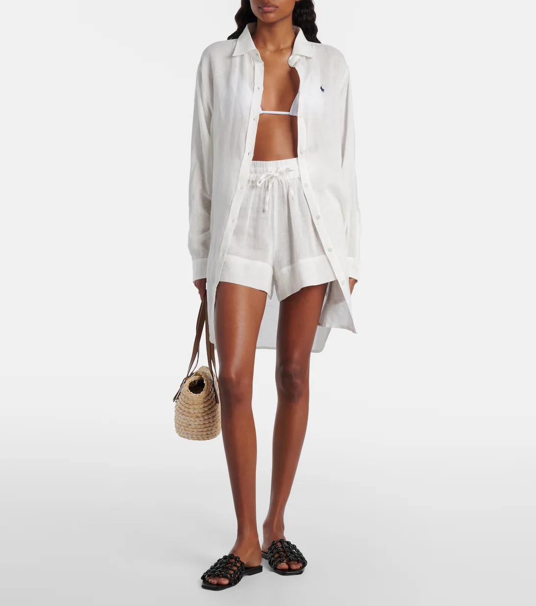 Cotton and linen Bermuda shorts | Mytheresa (UK)